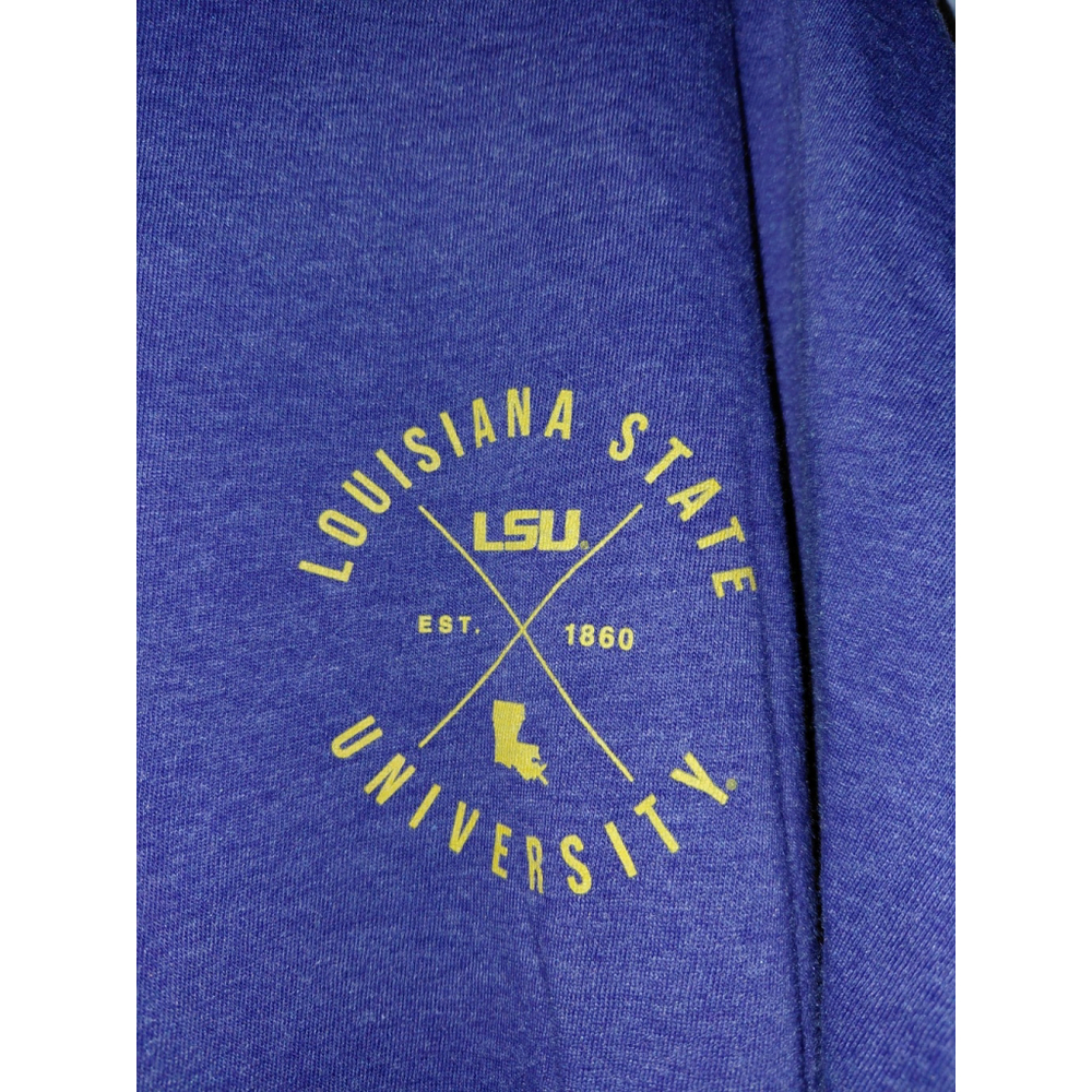 Louisiana State LSU Tigers Upscape Apparel XXL T-Shirt Purple Short Sleeve NCAA - Picture 2 of 4